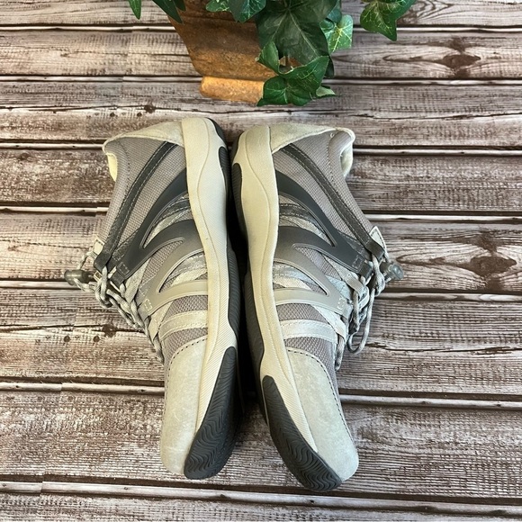 Dansko Henriette Gray Tan Suede Leather Sneaker Size 38 - Picture 6 of 13